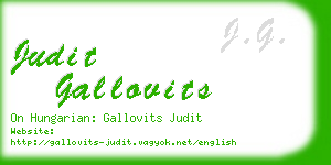 judit gallovits business card